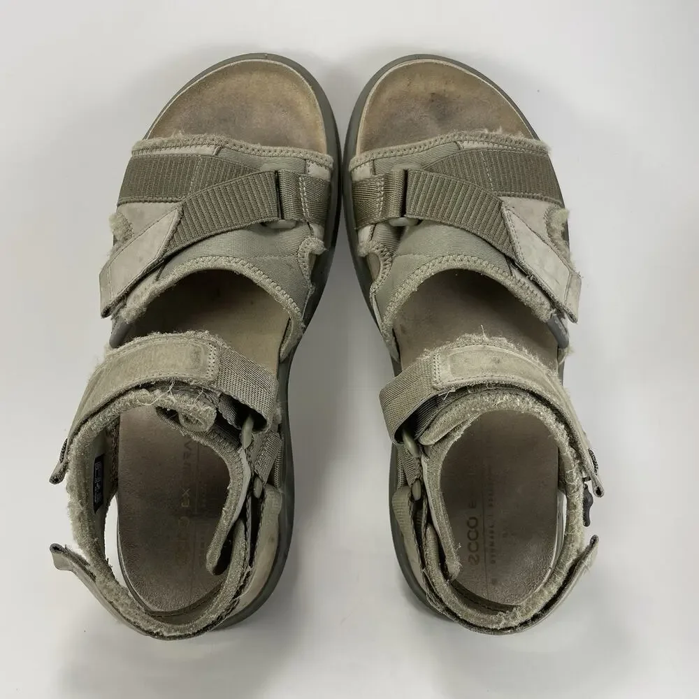 ECCO Exowrap 3 Strap Sport Sandal Active Phorene Mens Size 10-10.5/44 Taupe
